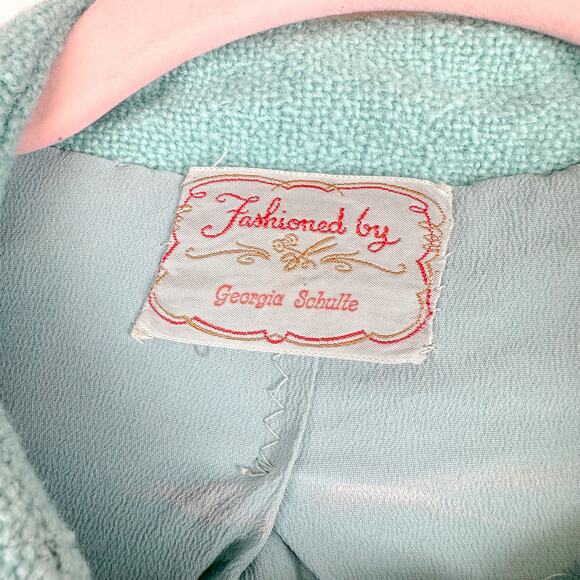 Fashioned By George Schulte Vintage 1950s Cropped Blazer Jacket with Bow - Picture 4 of 5